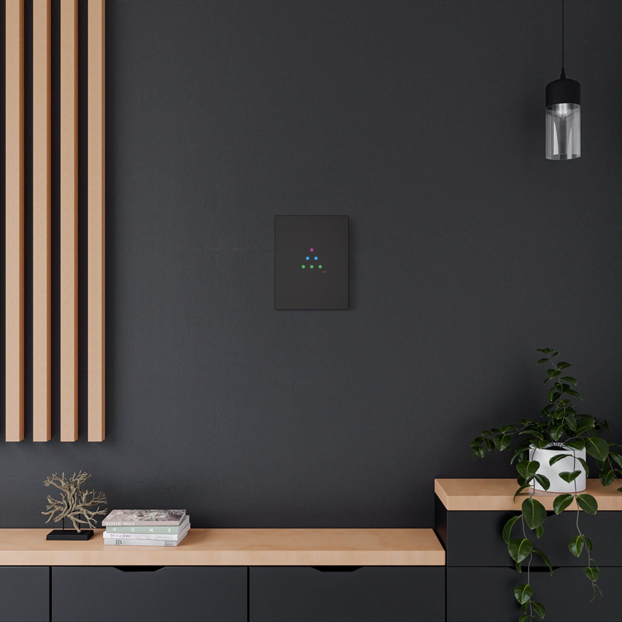 SSK DOTS Florescent Series Geometric Dots Matte Canvas Art — Minimalist Abstract Wall Decor